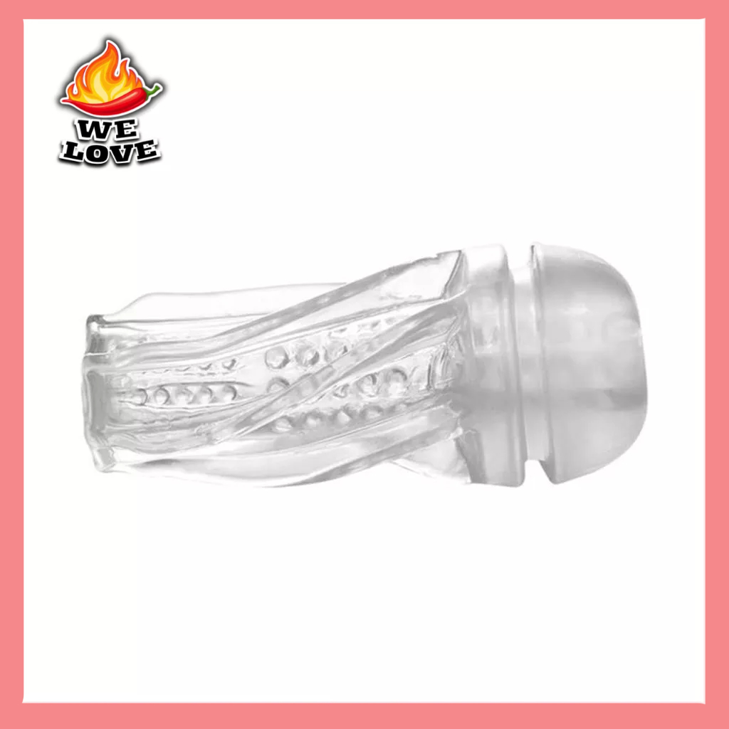 Vibrador Masculino Lanterna Transparente Masturbador Vibro