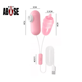 Vibrador Feminino Ponto G Estimulador de Clitoris Sugador USB Bullet 12 Modos de Vibracao Lingua