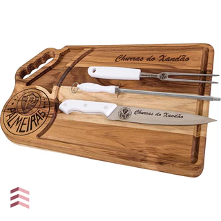 Kit Churrasco Completo Personalizado Time Tábua com Utensílios