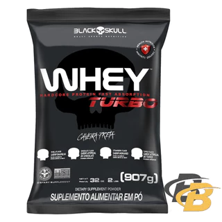 Whey Protein Concentrado Turbo ( Refil ) - 907g - Black Skull