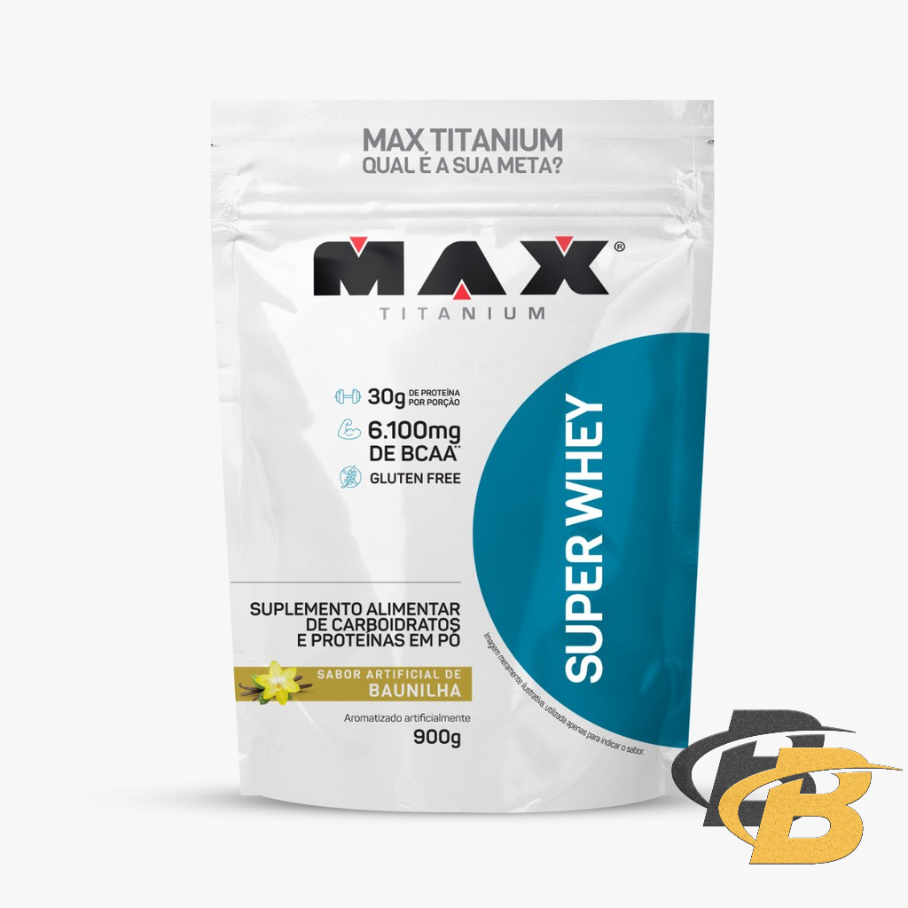 Whey Protein Concentrado Super Whey ( REFIL ) 900g – Max Titanium