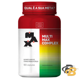 Multivitamínico Multimax Complex - 90 Cápsulas - Max Titanium