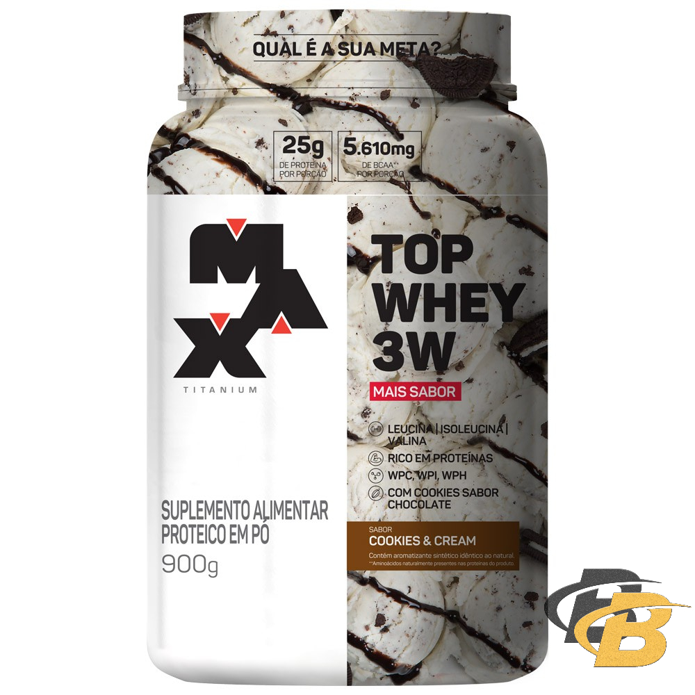 Top Whey 3w ( Concentrado Isolado e Hidrolisado ) 900g – Max Titanium