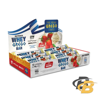 Whey Grego Bar Barra de proteína - Caixa c/ 12 barrinhas - Nutrata