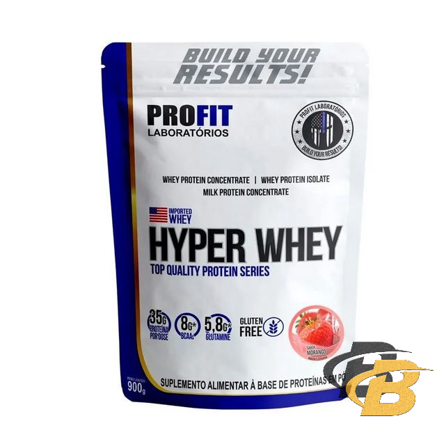 Proteína Hyper Whey Protein Concentrado 900g Refil – Profit