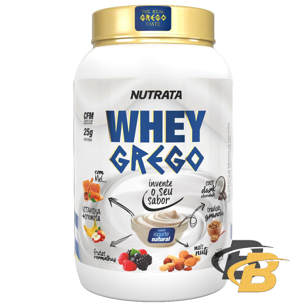 Whey Protein concentrado Grego – 900g – Nutrata