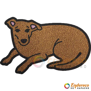 Tapete / Capacho Cachorro Caramelo Decoração Porta Quarto