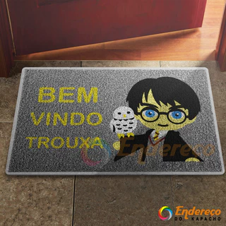 Tapete Capacho Harry Potter Bem Vindo Trouxa Divertido Decoração Porta Quarto