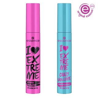 KIT dupla de Máscara de cílios I Love extreme Crazy Volume e WaterProof essence