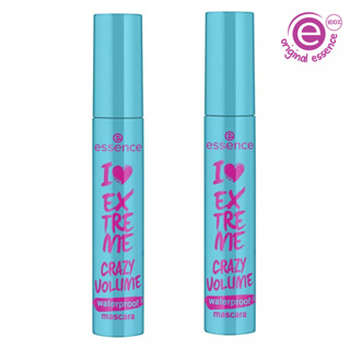 KIT dupla de Máscara de cílios Rimel I Love extreme Waterproof essence