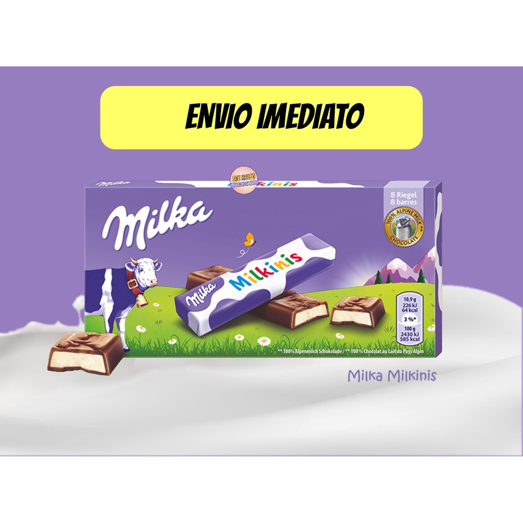 Chocolate Milka Milkinis 87g Barrinhas individuais | Shopee Brasil