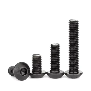 Parafuso Allen Abaulada Milímetros M4 e M5- Kit C/ 50 e 100 Unidades