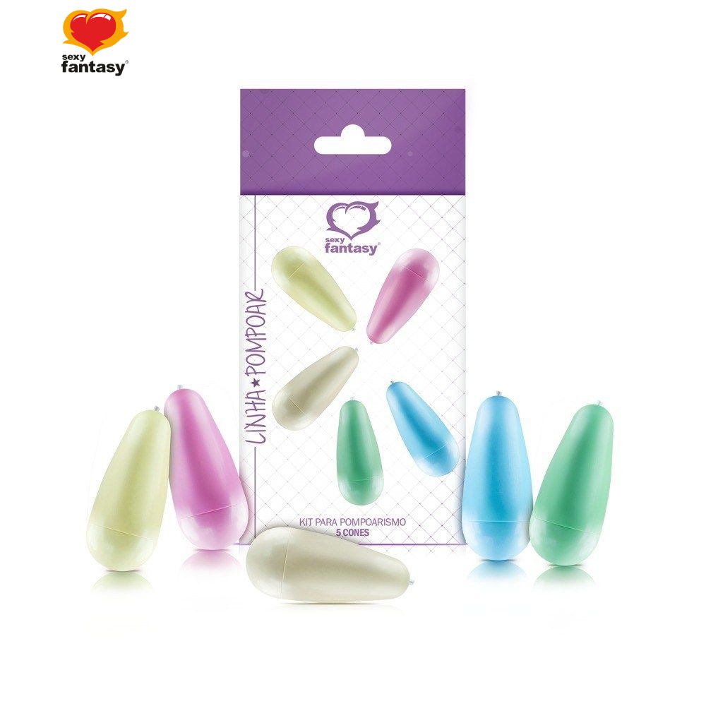 Kit Cones Vaginais Pompoarismo com Peso 20g 32g 45g 57g 70g - Sexy Fantasy