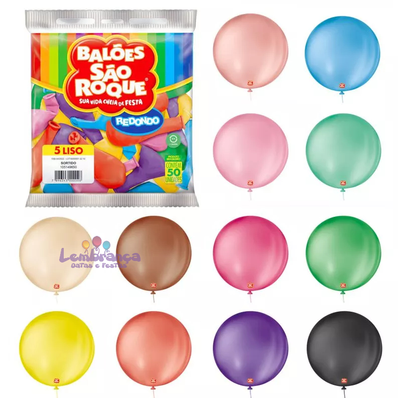Balão Látex Impressão 360 Neon Feliz Aniversário Sortido 12 / 30cm - 12 Un  - Festas da 25