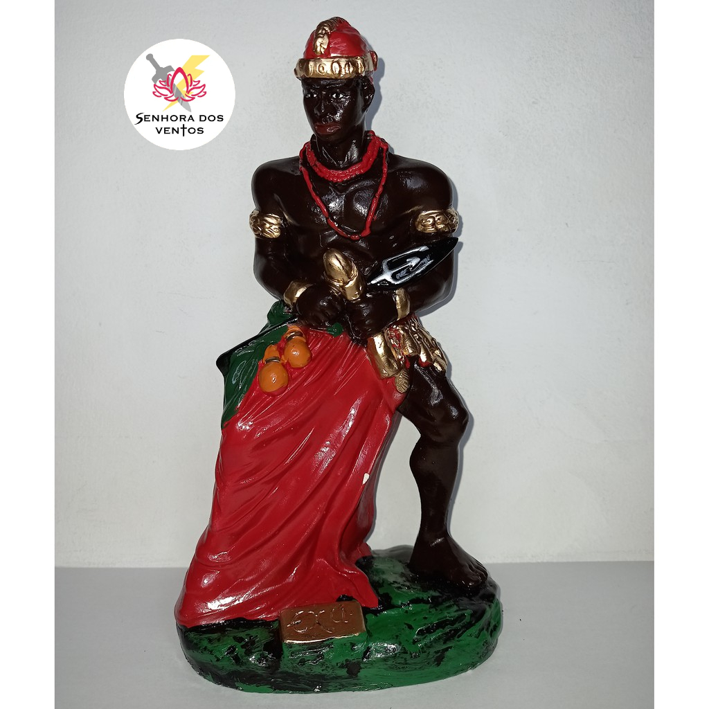 Orixá Exu Africano - Imagem de gesso 20cm | Shopee Brasil