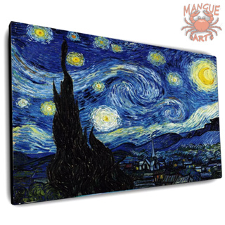 Quadro decorativo tela acetinada, Van Gogh Noite Estrelada