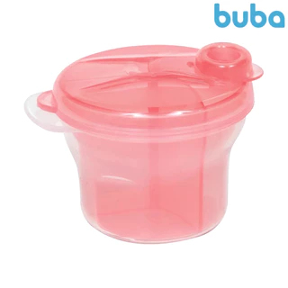 Pote Dosador Medidor De Fórmula Porta Leite Em Pó Rosa Buba