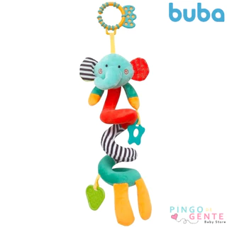Móbile Elefantinho Mola Espiral Berço Carrinho Happy Zoo Buba