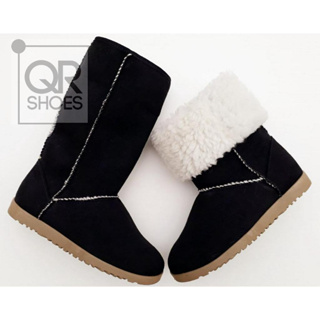 Bota Feminina Esquimó Preta Pelo Toda Forrada em Lã Pelo Pelinhos Inverno