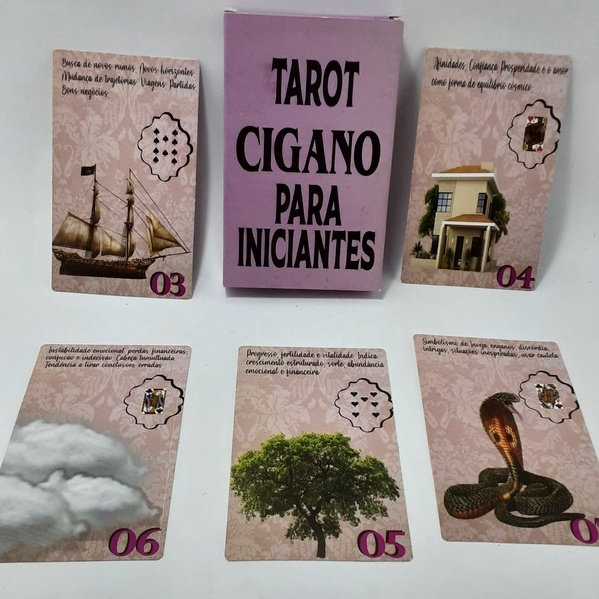 Baralho Tarôt Cigano Para Iniciantes | Shopee Brasil