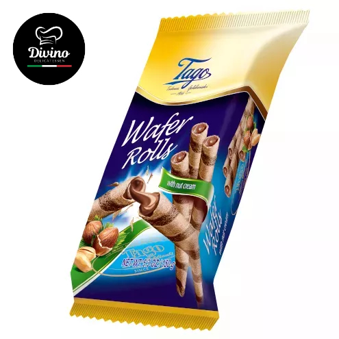 Tago Wafers Rolls With Cocoa Filling - 30 Pieces Per Pack