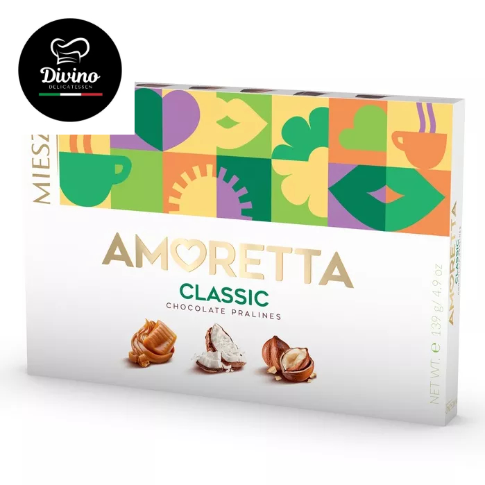 Bombons Pralines Chocolate Amoretta Classic Mieszko 139g Importado ...
