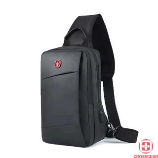 Shoulder Bag Masculina Antifurto Impermeável Saída USB Bolsa Transversal