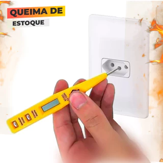 Chave Teste Digital Medidor De Voltagem Corrente 12v A 220v