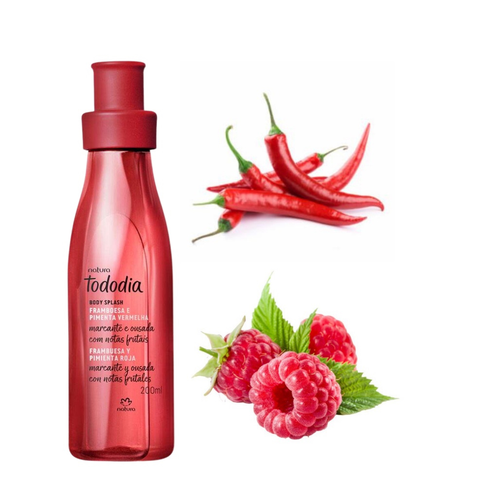 Natura Tododia Framboesa Pimenta Vermelha Body Splash 200m | Shopee Brasil