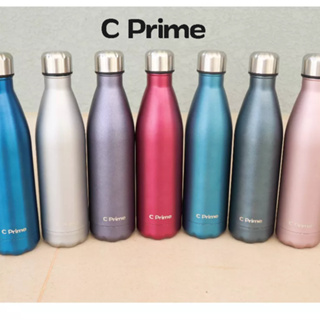 Garrafa de água Térmica 750ml Água Gelada 24hrs CPrime Feminina Rosa Azul