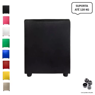 Puff Banquinho cubo Quadrado Decorativo Courino Super Promoção