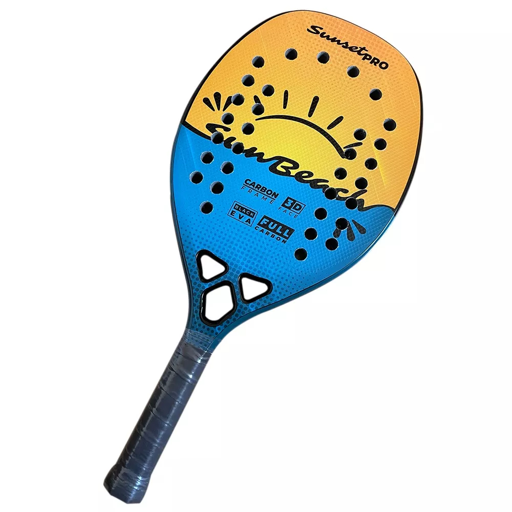 Raquete Beach Tennis Carbono 12k Total Pro Sunset + Capa