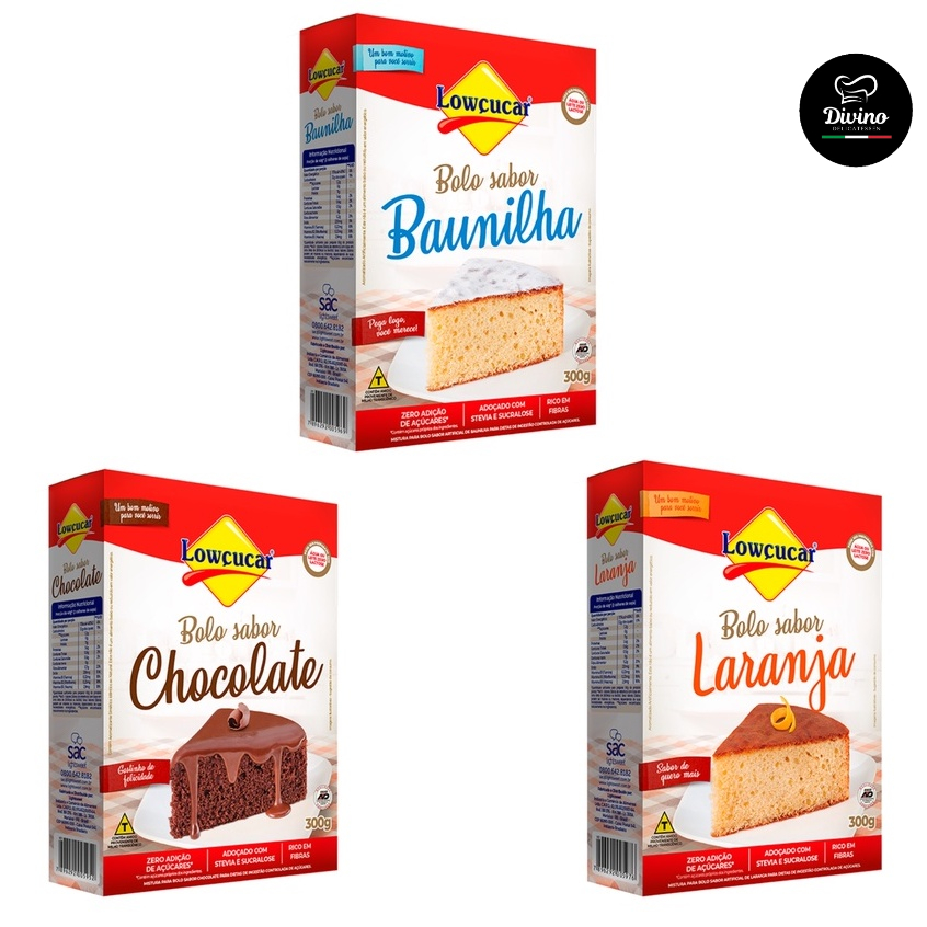 Mistura para Bolo Laranja Diet Zero Lactose Linea Sucralose Caixa