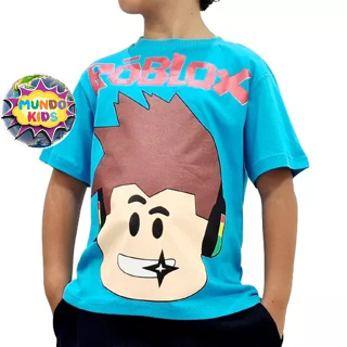 Camisas Camisetas Infantil Juvenil Manga Curta Roblox Top