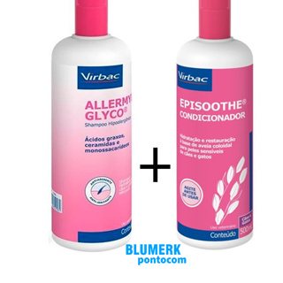 Combo 1un Allermyl Glyco 500ml + 1un Episoothe Condicionador 500ml