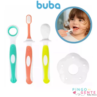 Kit Higiene Bucal Cerdas Macias Massageador E Protetor Buba - 15334