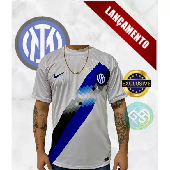 Camisa Inter de Milão II 23/24 Versão Jogador Visitante - Branca