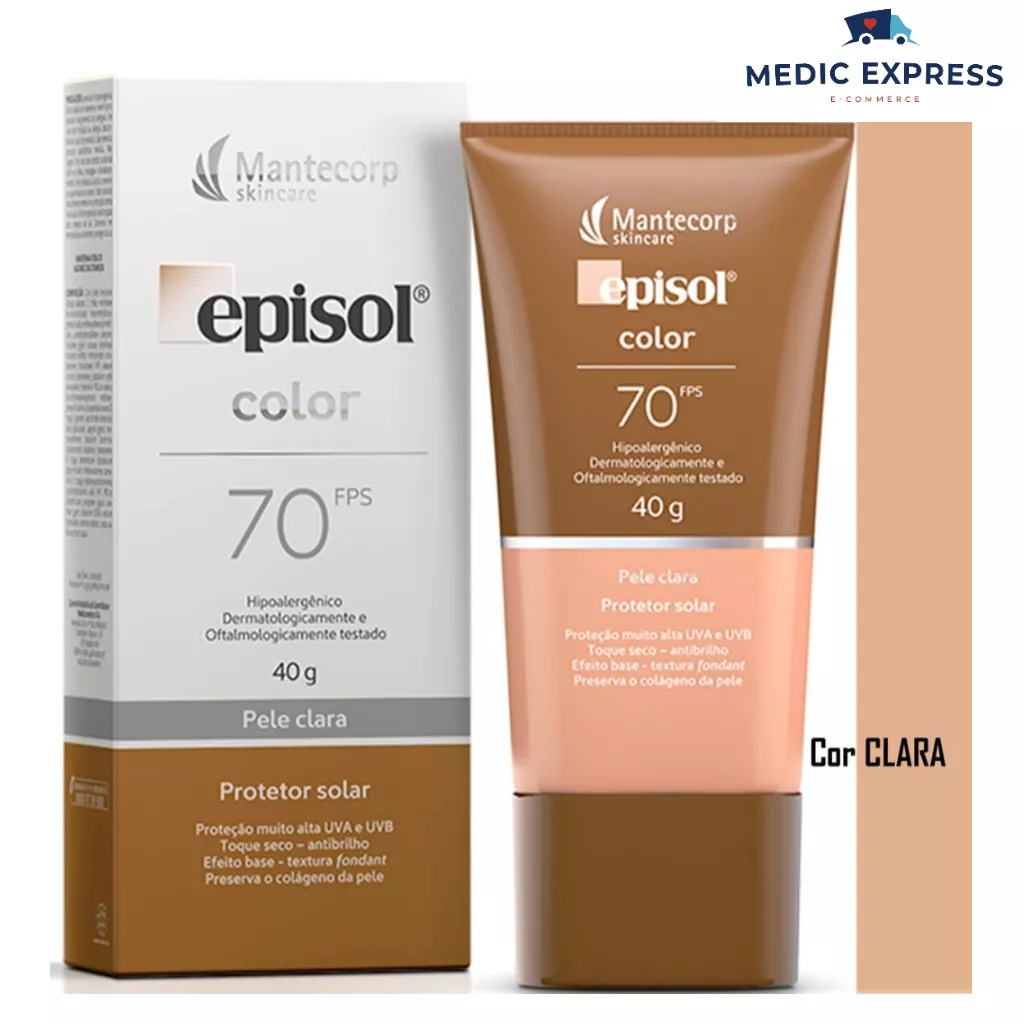 Episol Color Pele Clara FPS 70 - 40G | Shopee Brasil