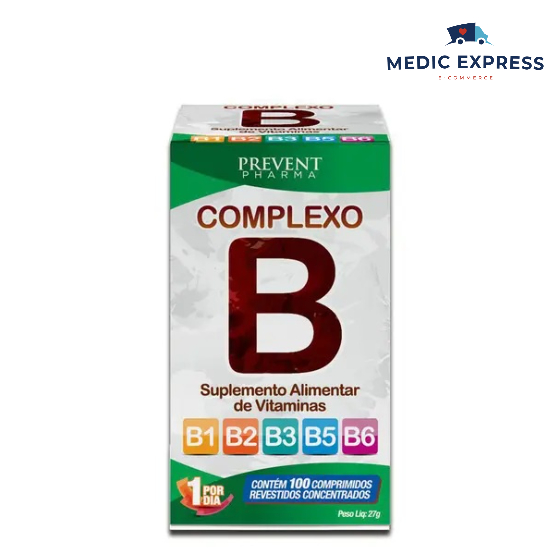 Vitamina Complexo B Com 100 Comprimidos Prevent Pharma/Arte Nativa ...