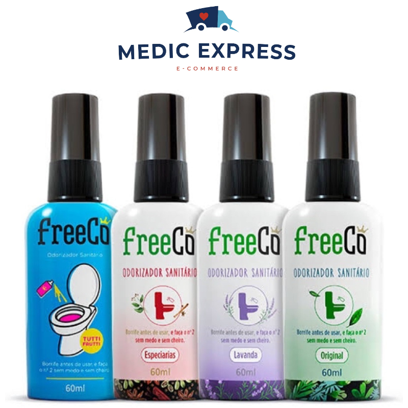 Bloqueador de Odores Sanitários - FreeCo Spray 60ml | Shopee Brasil