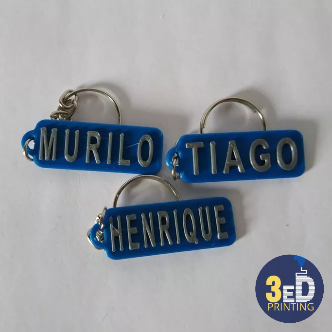 Chaveiro Personalizado Nomes - Tags - Enfeites - Customizações para Presente - Brindes