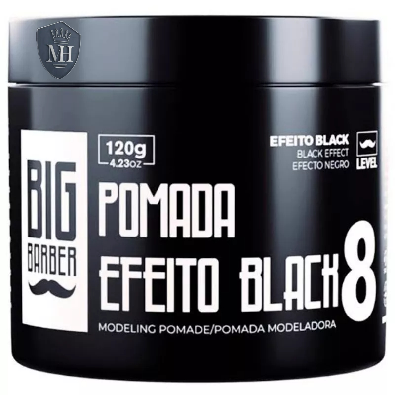 Pomada modeladora Big Barber efeito Black Pigmentação Lv8