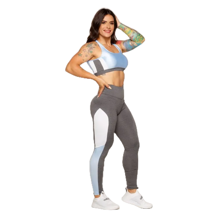 Conjunto Legging E Top Super Girl Fitness Academia