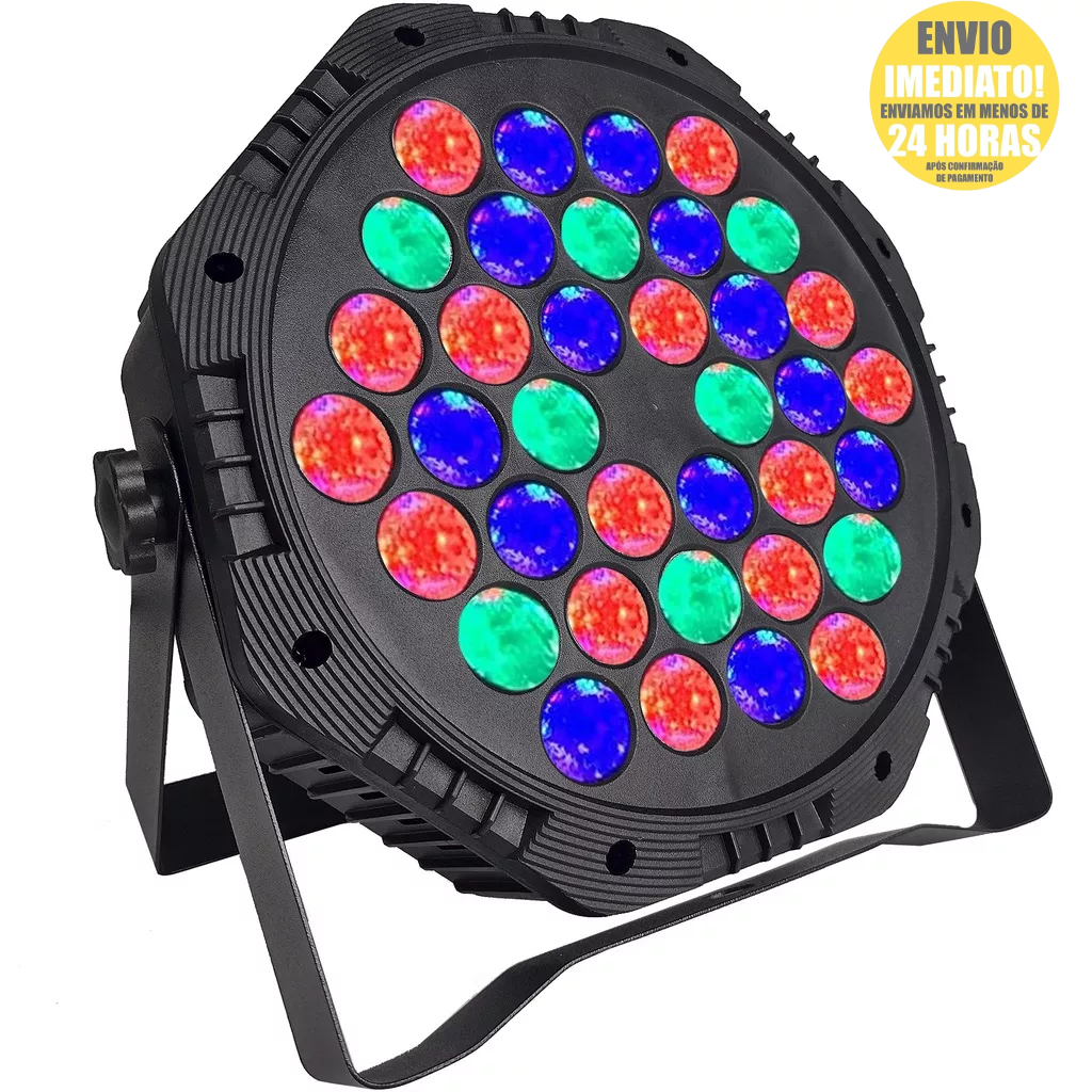 Canhão 36 Leds Digital Refletor Rgb Dmx Jogo Luzes Iluminacao Strobo para Festas 36w Bivolt