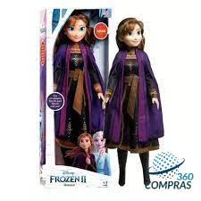 Mini Boneca Frozen - Anna - Disney - 9 cm - Mattel - superlegalbrinquedos