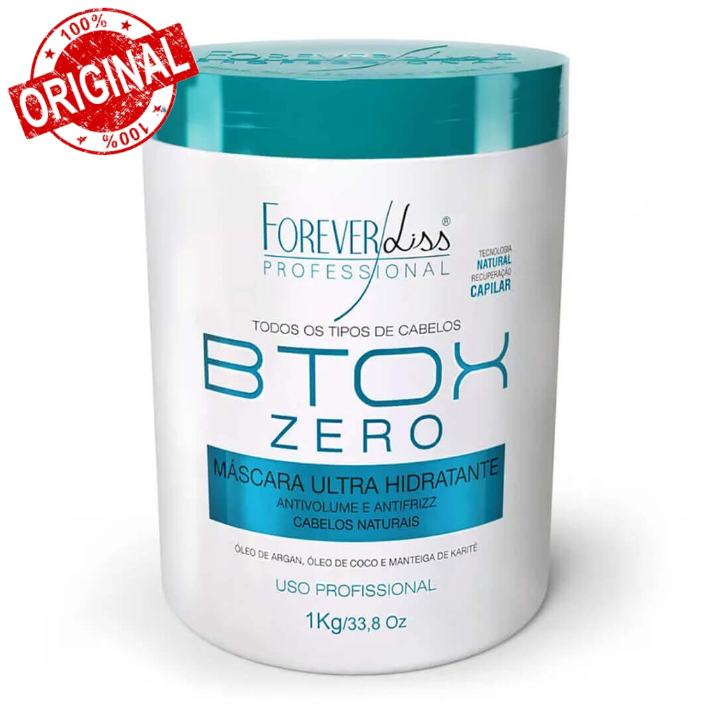 Btox Zero Forever Liss 1000g Realinhamento Botox Capilar Tratamento ...