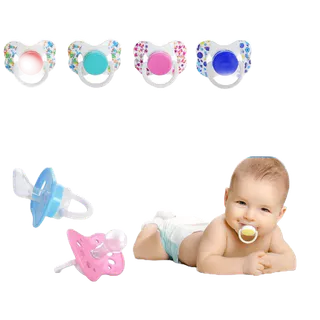Chupeta Bico Redondo ou Ortodontico de Silicone Bebe Cores Variadas Fase 2