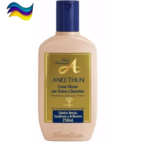 Aneethun Linha Tratamento A Creme Silicone 250ml Tutano e Queratina - Brilho Proteção e Maciez