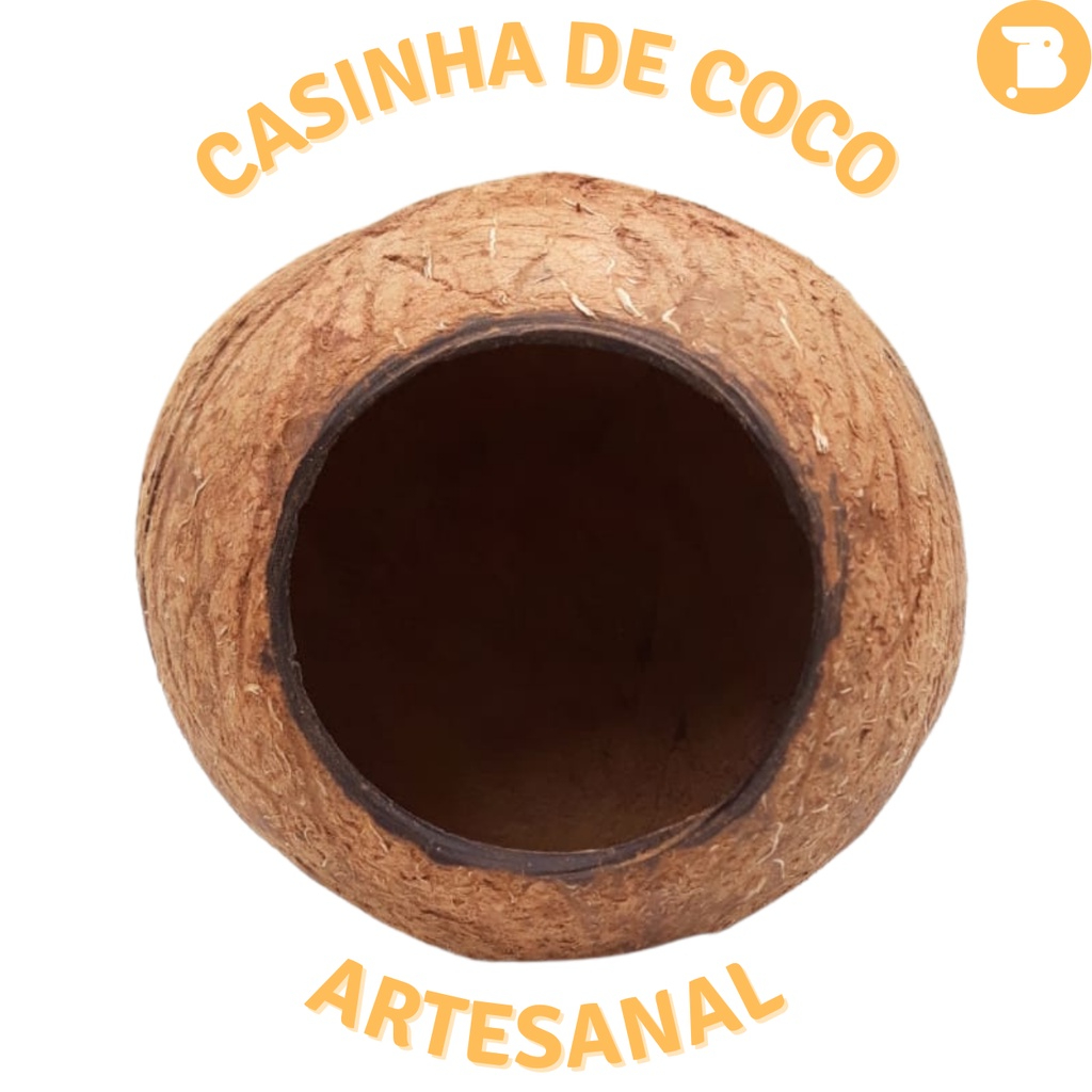 Toca de coco roedores hamster gerbo aves