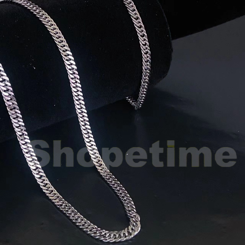 Cordão E Pulseira fino 4mm Superfície de moagem aco inox 316L